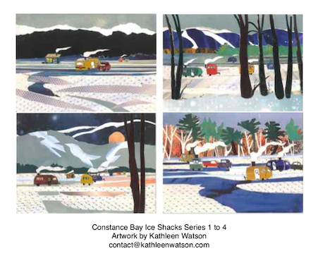 Kathleen Watson Constance Bay Ice Shacks 1 to 4